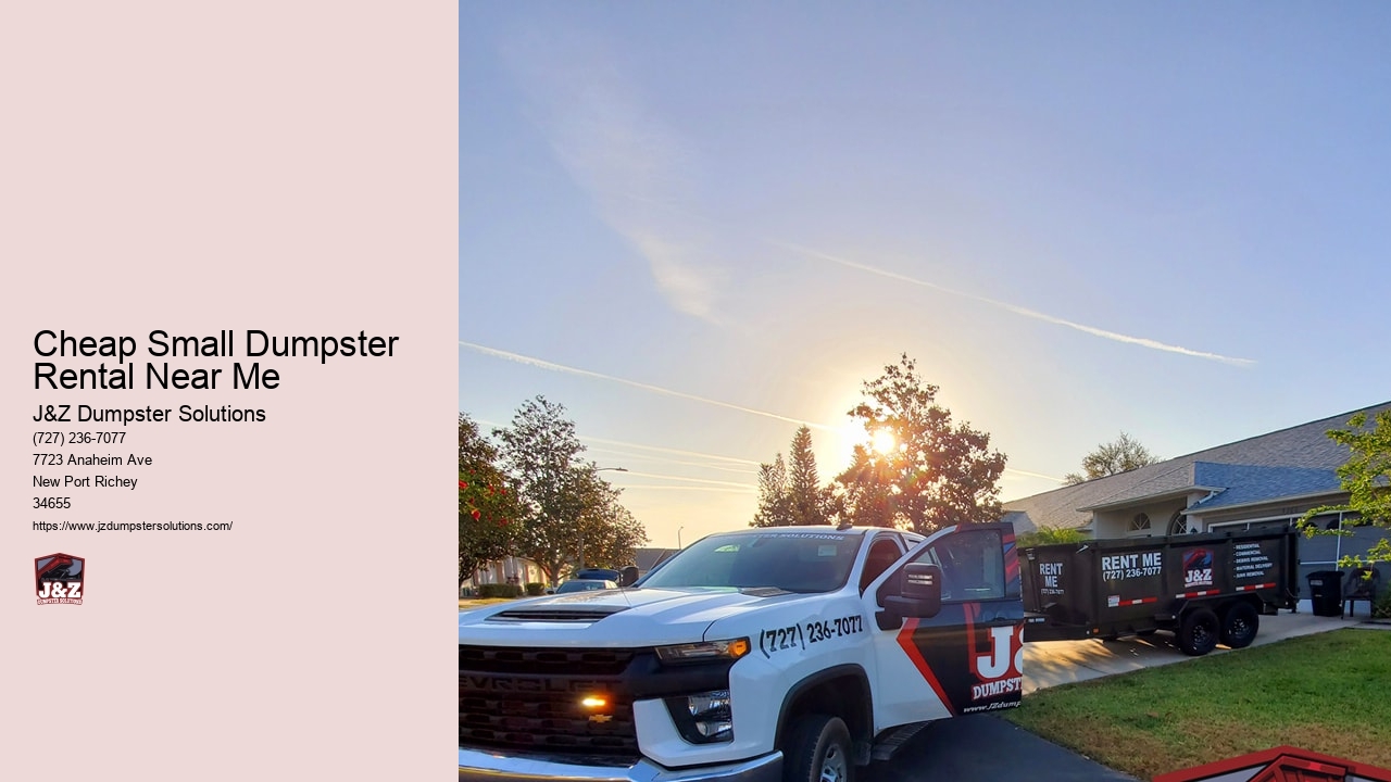 Cheap Small Dumpster Rental Near Me